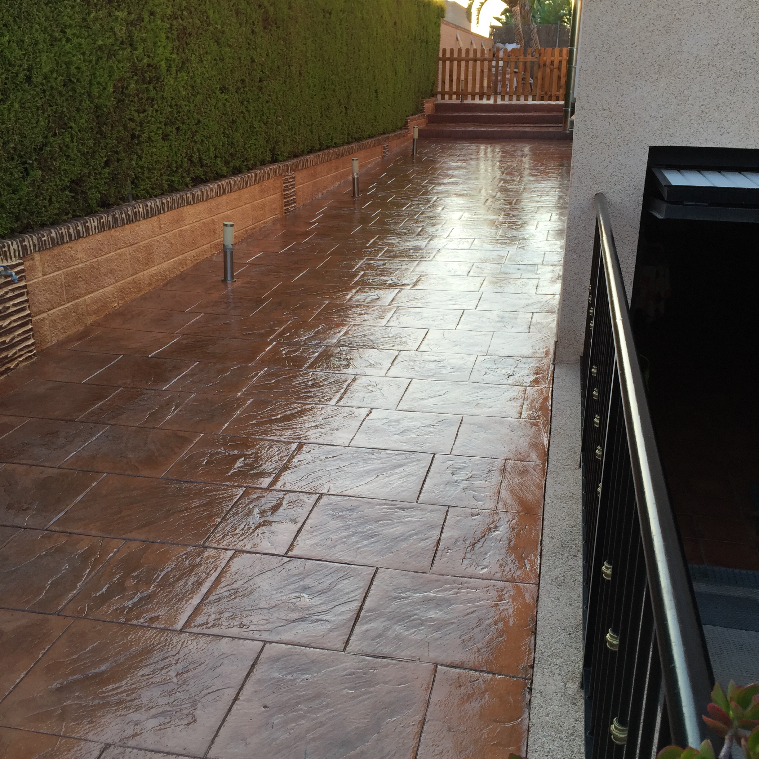 Resina hormigon proyectado
